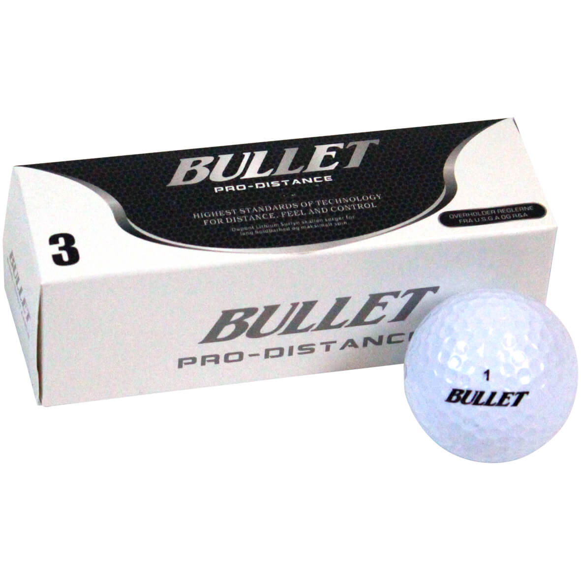 Bullet golfbold pakke - 3